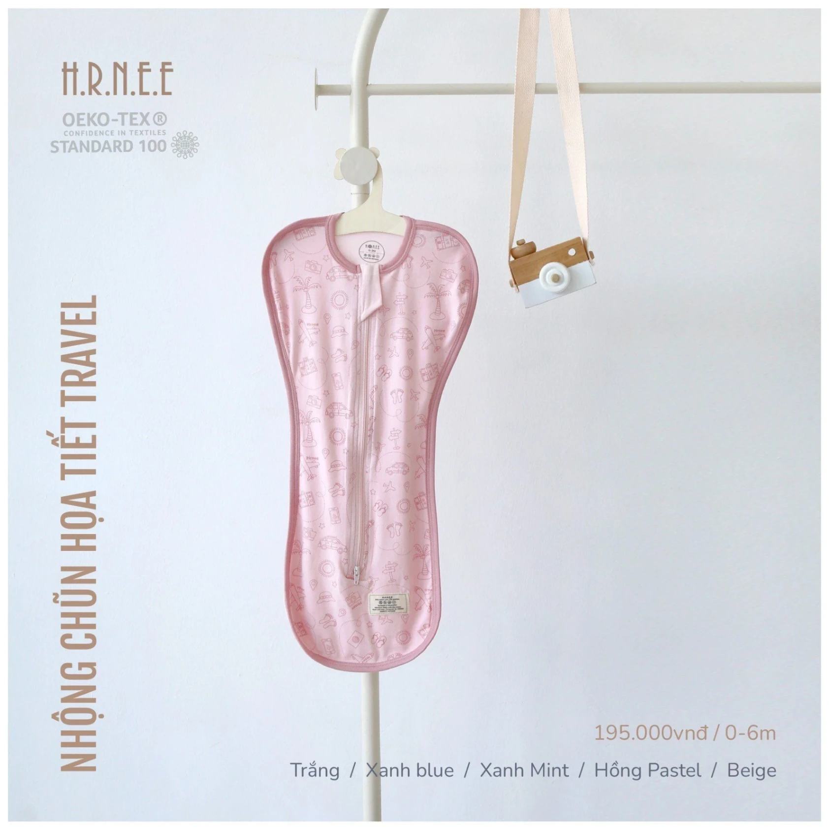 Hrnee-Nhộng họa tiết ô tô hồng