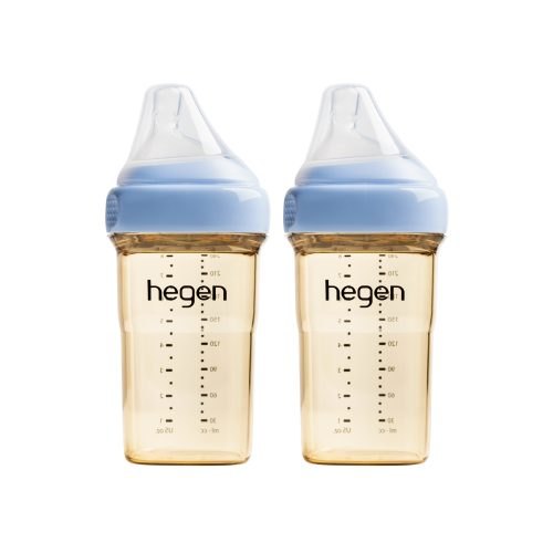 Bình sữa Hegen Singapo 240ml xanh (núm số 2 3M+)