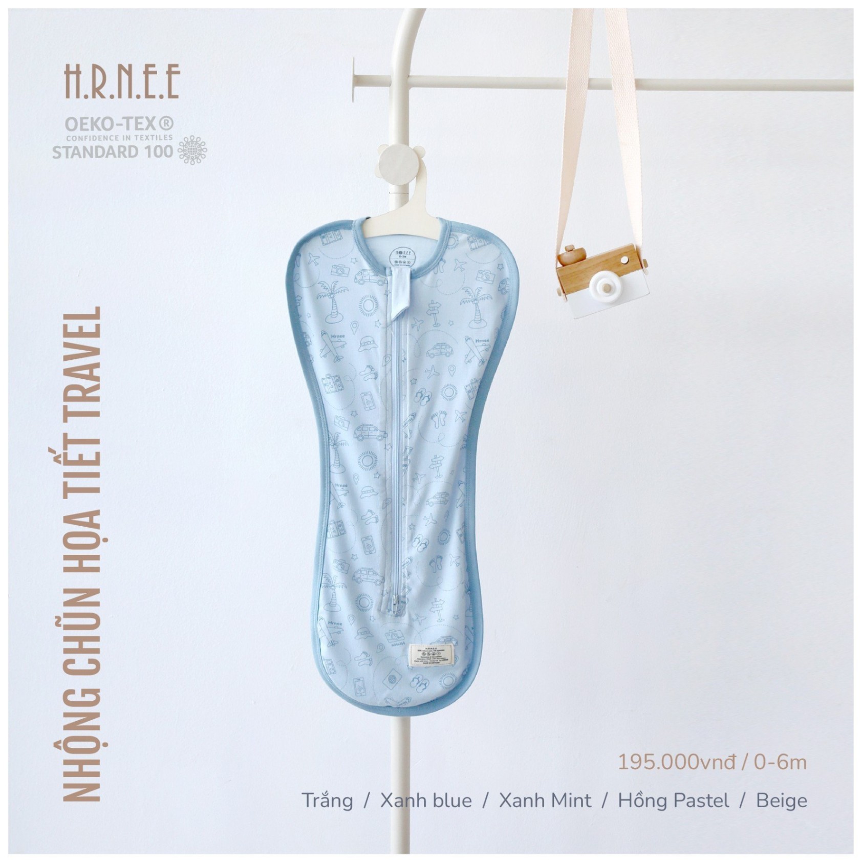Hrnee-Nhộng họa tiết ô tô xanh