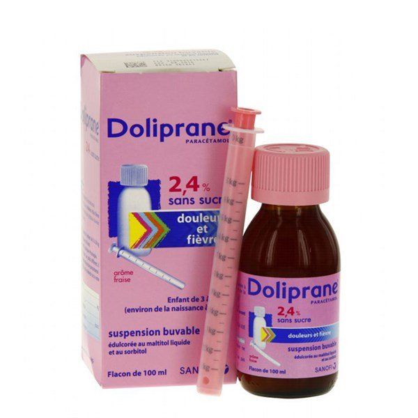 Siro hạ sốt Doliprane Pháp 100ml (0-9Y)
