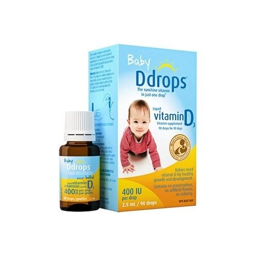 Vitamin D3 Baby Ddrops Mỹ 400IU - 2.5ml (0-1Y)