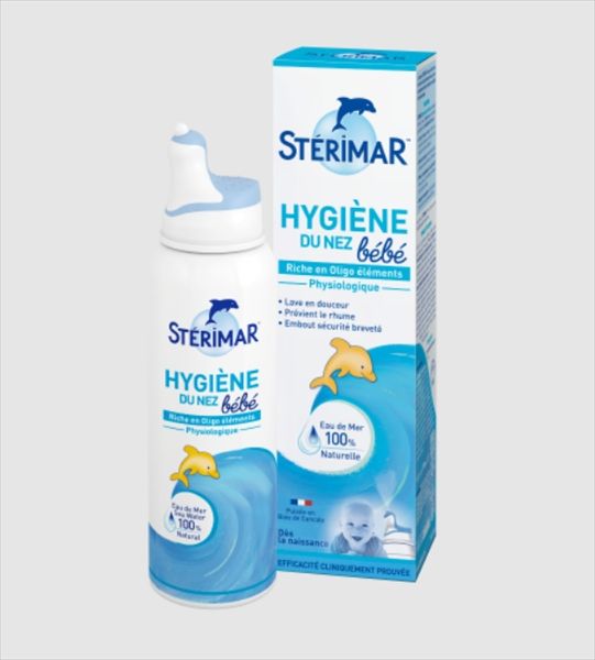 Xịt mũi Sterimar xanh Pháp 100ml (0-3Y) (cá heo vàng)