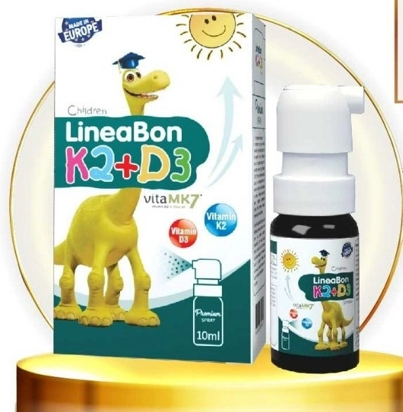 Vitamin D3+K2 Lineabon Slovenia 10ml dạng xịt (0M+)